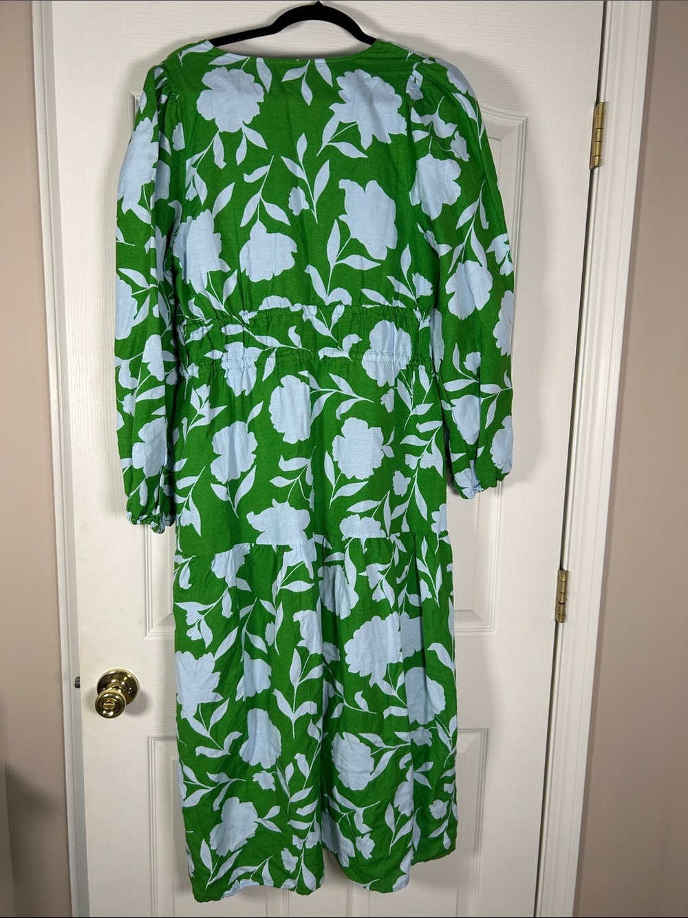kate spade for Target Green and Light Blue Floral Maxi Dress size M - Picture 8 of 8